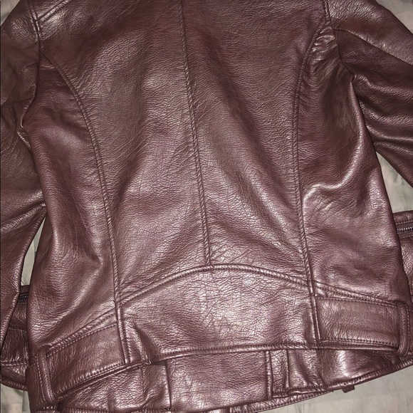 H&M Brown Vegan Leather Jacket - Picture 3 of 4